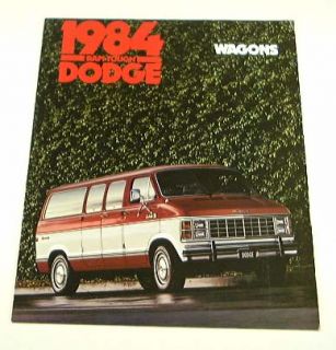 1984 84 Dodge RAM Wagon Van Brochure B150 B350 B250