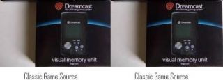 Original Black Sega Dreamcast VMU Memory Cards New