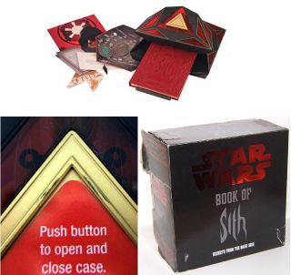Star Wars Secrets Dark Side BOOK OF SITH w/Electronic Light & Sound
