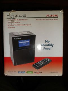 Grace Digital Audio Allegro WIFI Internet Radio With Remote Clock