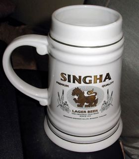 Singha Beer Thai Brewery Drinkware Breweriana Mug