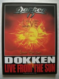 dokken live from the sun japan band score tab