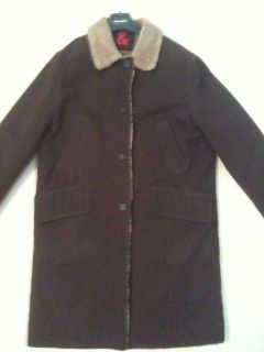 Authentic Mens Dolce Gabbana D G Mens Brown Winter Coat Jacket Size 48