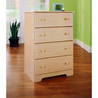  Maple Finish 4 Drawer Chest Economical 4 Drawers of Storage