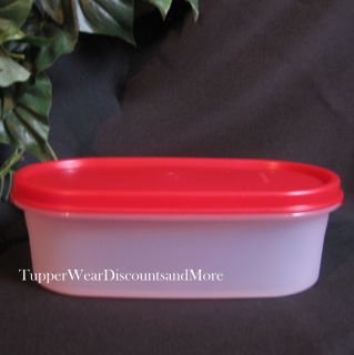 Tupperware New Modular Mate Mates Storage Container Oval 1 Passion Red