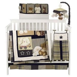 forever friends 6 piece crib bedding by dolly
