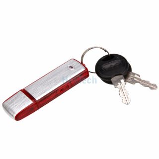 8gb mini digital voice recorder with u disk function silver red