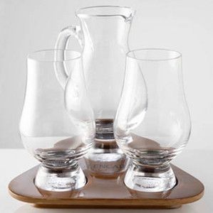  Glencairn Whisky Nosing Tasting Glasses Water Jug with Tops
