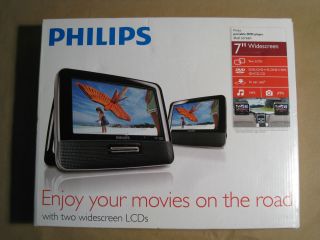 Philips PD7012 7 Widescreen Portable DVD Player with Dual Screens