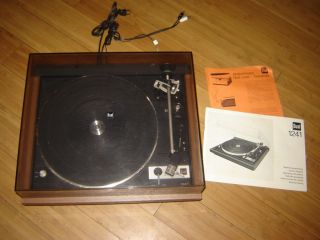 DUAL 1241 TURNTABLE RECORD PLAYER WITH SHURE M91ED CARTRIDGE HI TRACK
