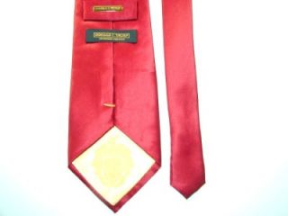 donald j trump red plain thick silk necktie tie ko25