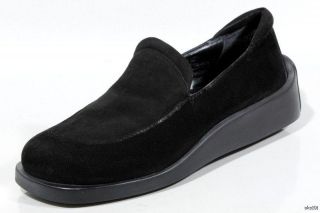 New Donald J Pliner Upper Black Suede Loafers Shoes Italy