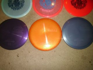 large lot of disc golf discs