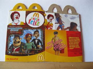 MC DONALDS HAPPY MEALS BOX FLUSHED AWAY YEAR 2006