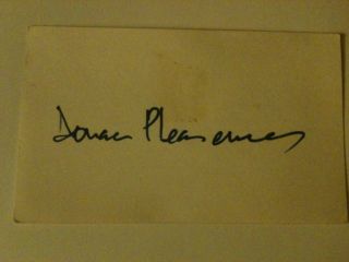 pleasance d 1995 actor signed cut autograph original signature on a