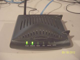 Frontier/Siemens SpeedStream 6520 DSL modem & 4 Port Wifi Router (No