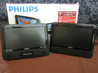 Philips 9 Dual Portable DVD Player Great Condition