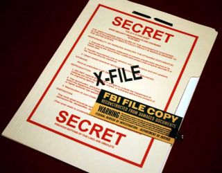 Rare X FILES DAVID DUCHOVNY Mulder Prop FBI File, COAShip FREE in