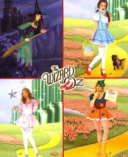 OOP MS Wizard of oz Dorothy Glinda Costume Sewing Pattern 16 24