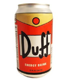 The Simpsons Duff Beer Energy Drink 6 Pack 12 oz Cans New Attached
