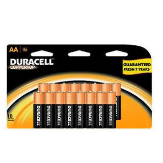  Duracell Coppertop 16 AA Batery Pack