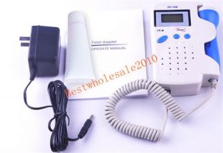 NEW CE 2MHz Fetal Heart Monitor Backlight LCD w Rechargeable Batteries