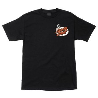 Santa Cruz Slimline Dot Skateboard T Shirt Black XXL