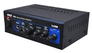 PylePro DJ 2X40W Watts Mini Stereo Power Amplifier PTA2