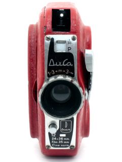 Durst Duca red rossa 35mm Italian camera Made in Italy. Rare