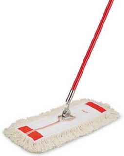 New Floor Cleaning Dust Mop Libman 61 Steel Handle 24 Cotton Head