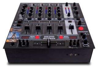 DJ Tech DDM 3000 4 Channel DJ Mixer w DSP Effects Deckadance Software
