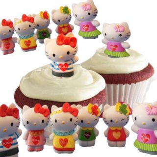 Sanrio Hello Kitty Cupcake Cake Toppers Party Favors 12 Figures