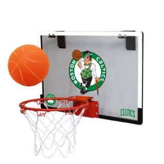 NEW NBA Boston Celtics Game On Indoor Basketball Hoop & Ball Set