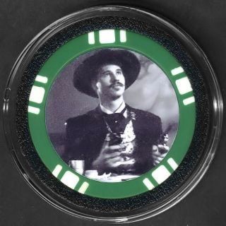 Tombstone Doc Holliday Poker Chip Card Guard Cover