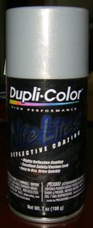 Dupli Color Nite Lites Reflective Paint Silver 7 oz Can Spray Paint