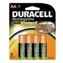 Duracell AA Rechargeable NiMH 2000 mAh 1 2V Batteries 4 Pack DX1500