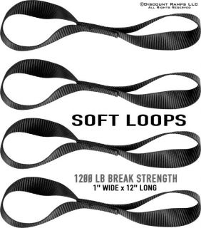 Soft Loops Motorcycle ATV Scooter Tie Down Straps 4S Loop