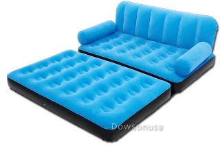 Home Decor Inflatable Queen Bed Matteress 5 in 1 Sofa Dorm Cafe Chair