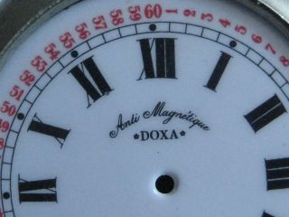 Oversized Doxa Pocket Watch Case Dial and Crown 100 Genuine Swiss