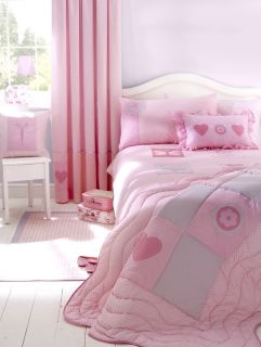 Girls Duvet Cover Bedding Set Pink Patchwork Kids New