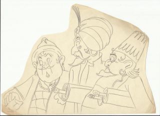  Iwerks Lou Zukor Vintage Original Drawings Gullivers Travels MO