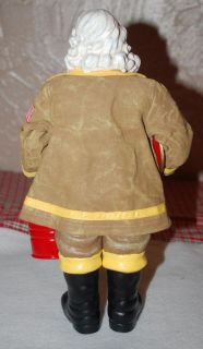 Possible Dreams Clothtique Christmas Fireman Fire Fighter Hero Santa