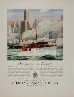  Engine Yacht Altometh Douglas Donald Original Advertising