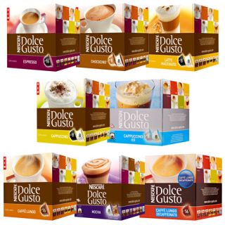 Nescafe Dolce Gusto Variety Flavor 8 Boxes 128 Capsules