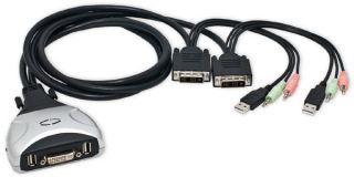 Compact design with detachable cables. Supports 1920 x 1080 DVI screen