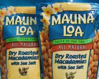 Mauna LOA Dry Roasted w Sea Salt Macadamia Nuts Exp 2013