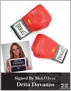 Charity Auction Mob Wives Drita DAvanzo Signed Everlast Leather