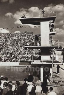1936 Vintage Olympic Diving Leni Riefenstahl by Wolff
