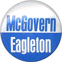 Official 1972 McGovern Eagleton Campaign Button