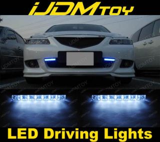 White 6 LED DRL Driving Fog Lights Scion TC XD XB BB 67